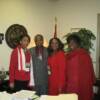 Deputy Speaker Larry Turner welcomes Deltas Vanecia Kimbrow, Tierney R. Matthews and Johnnie R. Turner at “Deltas’ Days in Nashville: